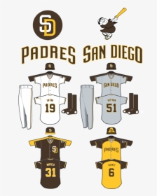 Padres Zpsokgmzb77 - San Diego Padres Uniform Concepts, HD Png Download, Free Download
