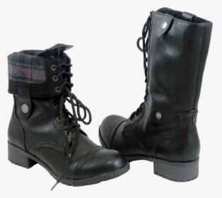 Fold Down Gray Combat Boots, HD Png Download, Free Download