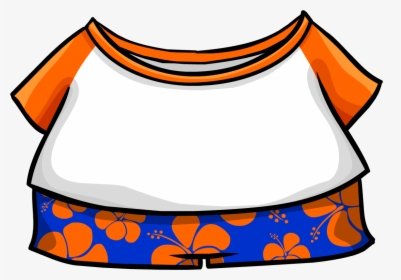 Hawaii Clipart Penguin - Club Penguin Hawaiian Outfit, HD Png Download, Free Download