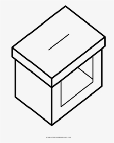 Ballot Box Coloring Page - Dice Black And White, HD Png Download, Free Download