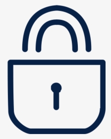 Outline Of A Padlock - Sign, HD Png Download, Free Download