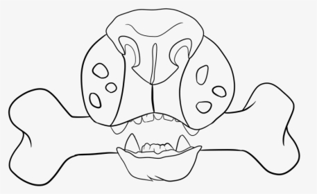 Bone Lineart Black And White - Line Art, HD Png Download, Free Download