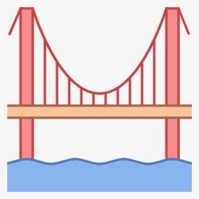 25 De Abril Bridge Icon , Png Download - Ponte 25 De Abril Vector, Transparent Png, Free Download