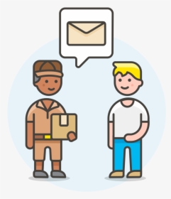 Postman Receive Letter Icon - Receive A Letter, HD Png Download, Free Download
