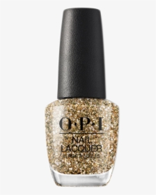 Opi Nail Lacquer, Nutcracker Winter 2018 Collection, - Gold Glitter Nail Varnish, HD Png Download, Free Download