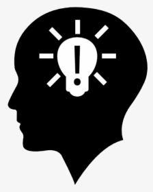 Computer Icons Incandescent Light Bulb Human Ⓒ - Head With Lightbulb Icon, HD Png Download, Free Download