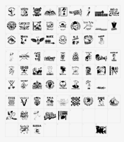 Clip Art Stencil Punks Logos Download - Transparent Background Band Logo, HD Png Download, Free Download