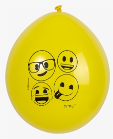 Cotillon Emoji Globo Amarillo - Smiley, HD Png Download, Free Download