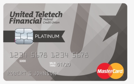 United Teletech Financial Platinum Credit Card - United Teletech, HD Png Download, Free Download
