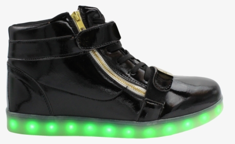 Galaxy Led Shoes Light Up Usb Charging High Top Plated - Sneakers, HD Png Download, Free Download