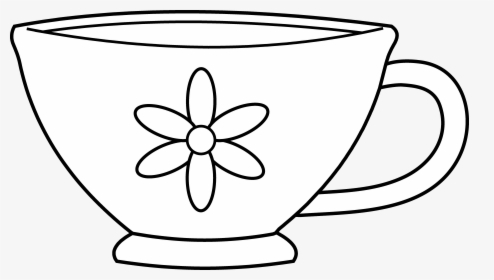 Black And White Station - Colouring Pictures Of Cup, HD Png Download, Free Download