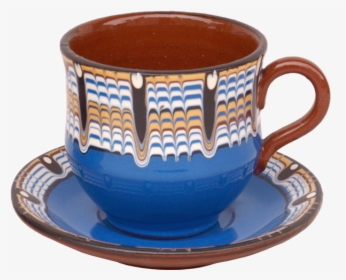 Pottery Tea Cup With Saucer - Saucer, HD Png Download, Free Download