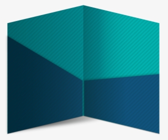 Two Diagonal Pocket Folder Template - Art Paper, HD Png Download, Free Download