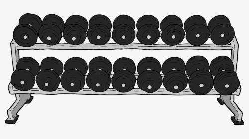 Dumbell Rack Clip Arts - Weight Rack Clip Art, HD Png Download, Free Download