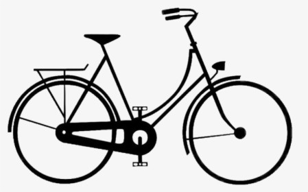 #bike #bicycle #silhouette #freetoedit - Vintage Bike Silhouette, HD Png Download, Free Download
