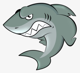 Transparent Smiling Shark Clipart - Shark Cartoon Png, Png Download, Free Download