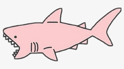 #shark #pink #aesthetic #tumblr - Pink Shark Transparent, HD Png Download, Free Download