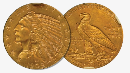Gaudens Gold Coin - Coins Of The Past, HD Png Download, Free Download