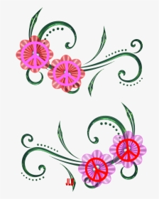 Flower And Swirl Designs Clipart , Png Download - Design Draw In Scrap Book, Transparent Png, Free Download