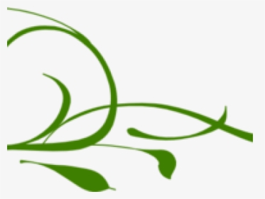 Transparent Green Swirl Png - Green Leaves Divider Clip Art, Png Download, Free Download