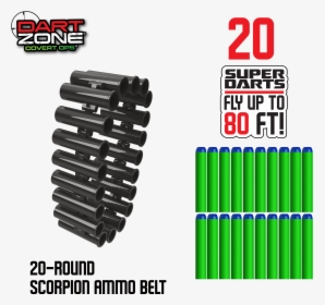 Scorpion ™ Ammo Belt And Refill Pack - Ammunition, HD Png Download, Free Download