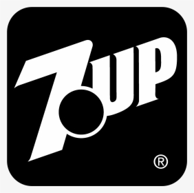 7up Logo Black And White - 7up Logo Vector, HD Png Download, Free Download