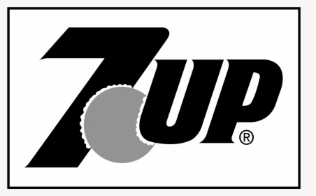 7up Logo Png Transparent - 7up Logo Black And White, Png Download, Free Download