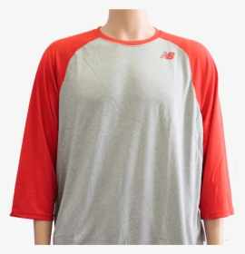 New Balance Team Red 3/4 Baseball Raglan Top Shirt - Active Shirt, HD Png Download, Free Download