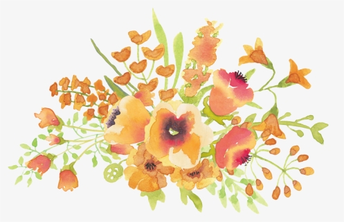 Yellow Flower Watercolor Transparent Background, HD Png Download, Free Download