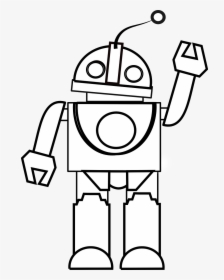 Toy Clipart Black And White - Robot Black And White, HD Png Download, Free Download
