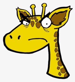 Giraffe Clipart Mad - Angry Giraffe Clipart, HD Png Download, Free Download