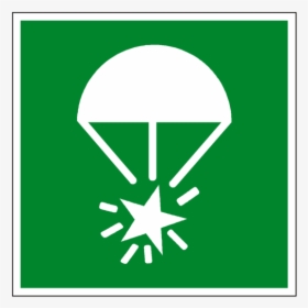 Rocket Parachute Flare Symbol Sign - Rocket Parachute Flares Sign, HD Png Download, Free Download