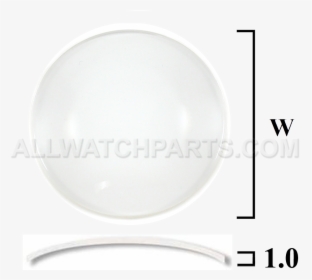 0mm Double Dome Mineral Glass Crystal - Circle, HD Png Download, Free Download