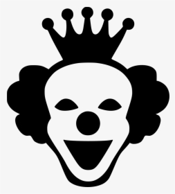 Smile Face Crown King Mask - Joker Face Black And White Png, Transparent Png, Free Download