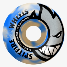 Spitfire 57mm Bighead Blue Swirl Wheels - Skateboarding, HD Png Download, Free Download