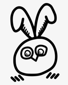 Owl Bunny Rabbit Ears - Rabbit, HD Png Download, Free Download