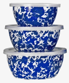 Cb30 Cobalt Blue Swirl Nesting Bowls - Golden Rabbit Swirl Nesting Bowls, HD Png Download, Free Download