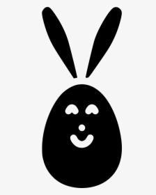 Egg Bunny Rabbit Ears Paschal Decorated - Illustration, HD Png Download, Free Download