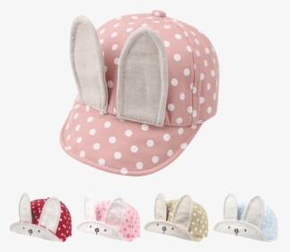 Rabbit Ears Baseball Cap - Polka Dot, HD Png Download, Free Download