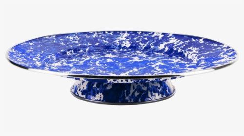 Cb76 Cobalt Blue Swirl Cake Plate, HD Png Download, Free Download