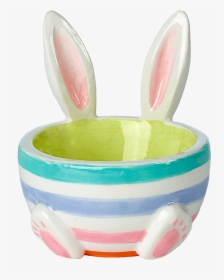 Eggcup With Rabbit Ears Green - Rabbit, HD Png Download, Free Download