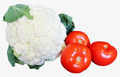 Vegetables, Cauliflower, Tomatoes, Healthy, Food - Cauliflower, HD Png Download, Free Download