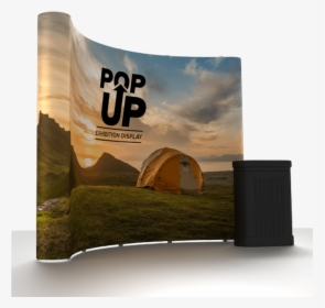 Curved Banner Png - Curved Pop Up Banner Stand, Transparent Png, Free Download