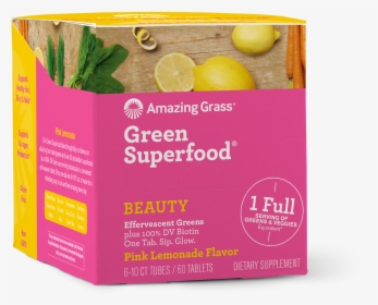 Transparent Pink Lemonade Png - Amazing Grass Chocolate Superfood Powder, Png Download, Free Download