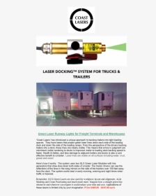 ￼  ￼  laser Docking™ System For Trucks & Trailers   ￼   green - Gas Pump, HD Png Download, Free Download