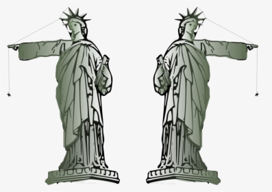 Monument,tree,fictional Character - Statue Of Liberty Pointing, HD Png Download, Free Download