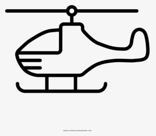 Helicopter Coloring Page, HD Png Download, Free Download