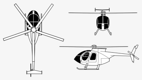 Little Bird Helicopter Clipart - Little Bird Helicopter Silhouette, HD Png Download, Free Download