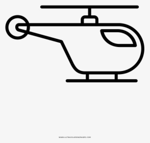Helicopter Coloring Page - Helicopter Rotor, HD Png Download, Free Download