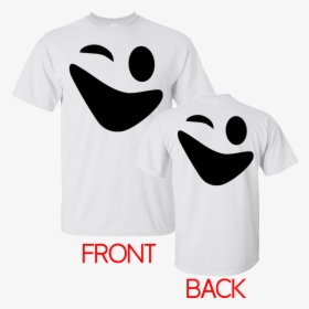 Funny Ghost Face Halloween Front And Back - Cartoon, HD Png Download, Free Download